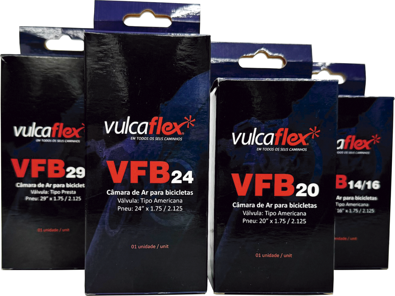 Câmaras de Ar para Bicicletas VFB Vulcaflex